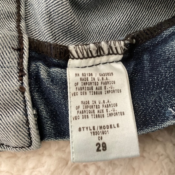 Guess Premium flare women jeans size 29 with studded pockets - Picture 6 of 8